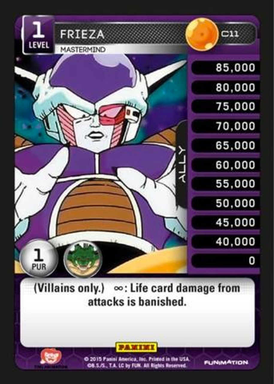 Dragon Ball Z Ccg Heroes Villains Single Card Common Frieza Mastermind C11 Foil Toywiz - for friaza roblox