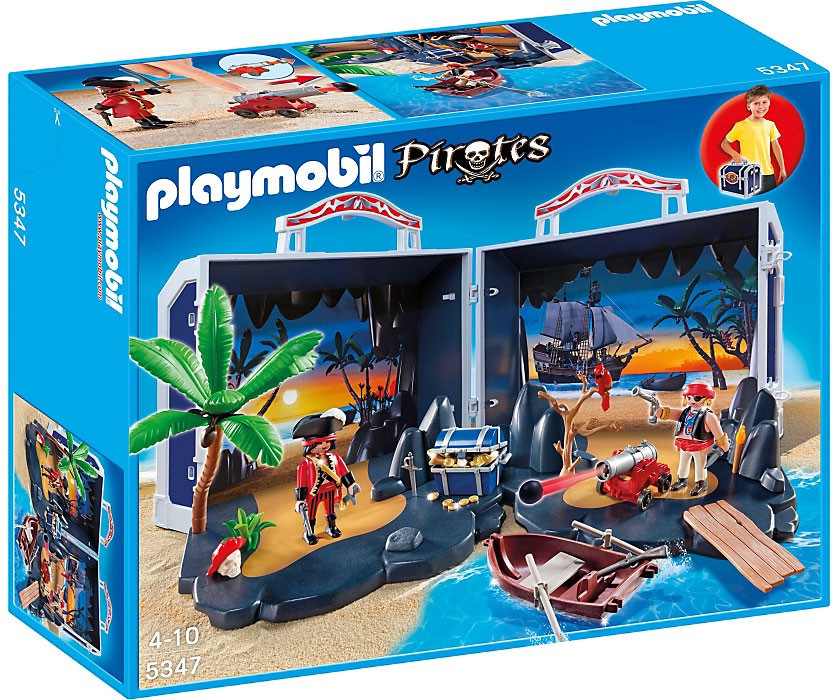 Playmobil Pirates 5347 海賊 パイレーツ Playmobil Pirates Pirate Treasure Chest Set 5347 - ToyWiz
