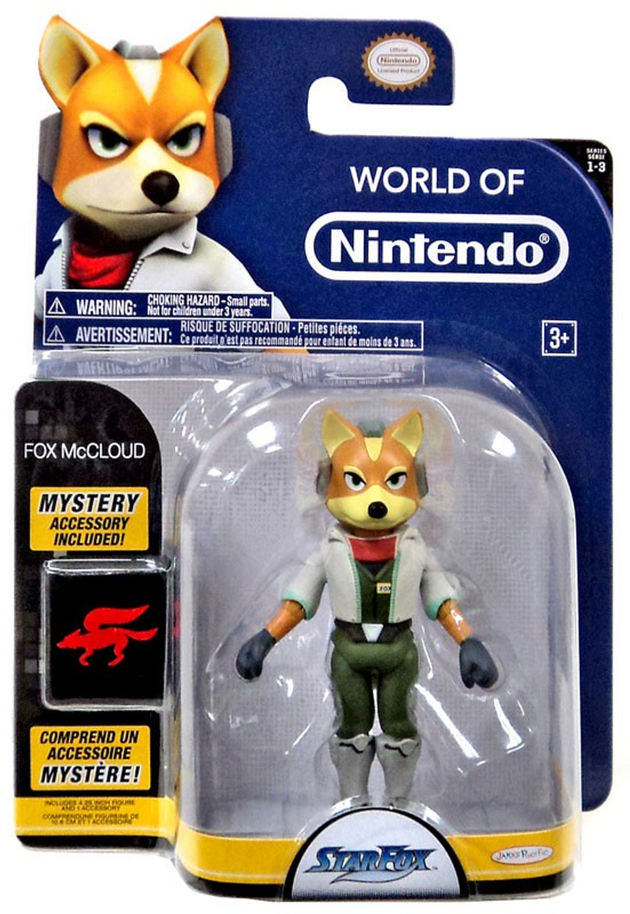 World of Nintendo Starfox Series 3 Fox McCloud 4 Action Figure Jakks