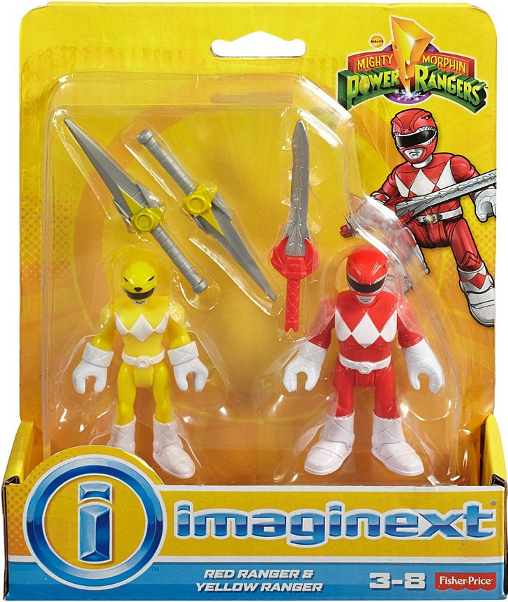 Fisher Price Power Rangers Imaginext Mighty Morphin Red Ranger Yellow