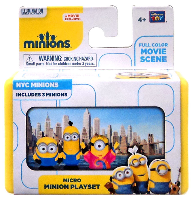 Despicable Me Minions Movie NYC Minions 2 Micro Playset Think Way