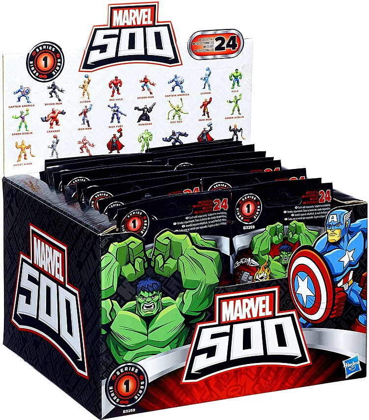 Marvel 500 Micro Series 1 Mystery Box 24 Packs Hasbro - ToyWiz