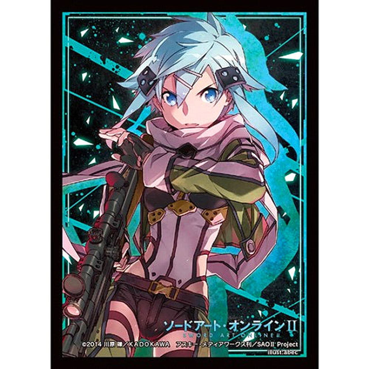 Sword Art Online Card Supplies Sinon Card Sleeves 808 60 Count Bushiroad Toywiz - kirito and sinon roblox