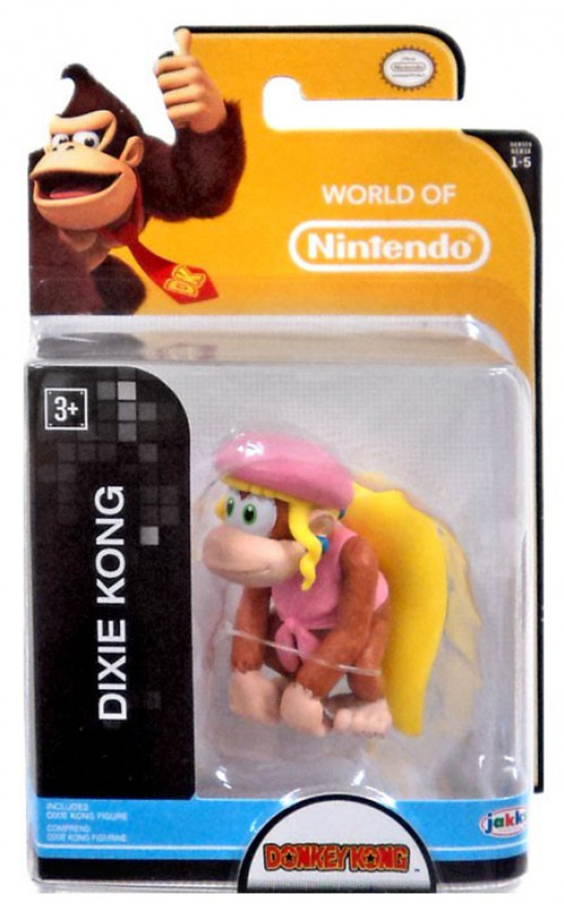World of Nintendo Donkey Kong Dixie Kong 2.5 Mini Figure Jakks Pacific -  ToyWiz