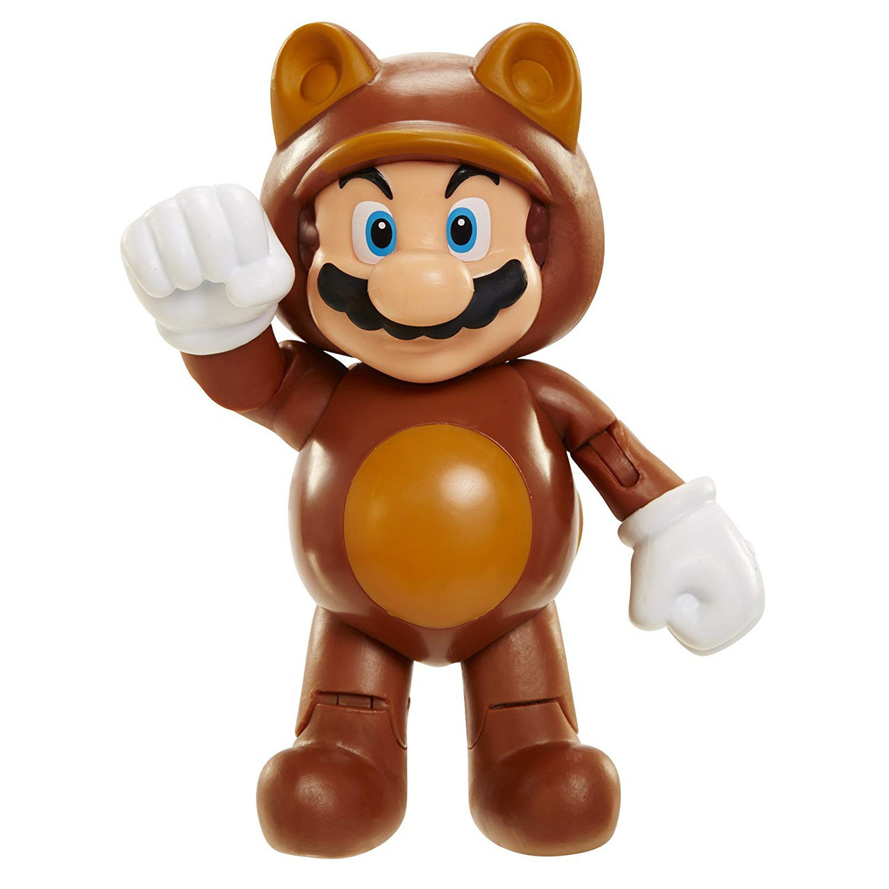 World of Nintendo Series 4 Tanooki Mario 4 Action Figure With Coin