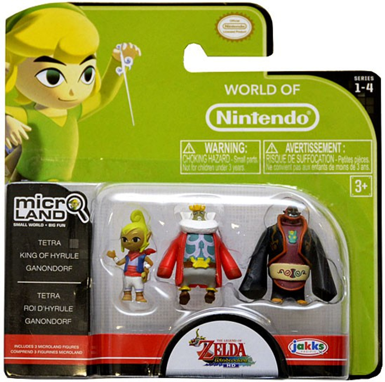 World Of Nintendo New Super Mario Bros U Micro Land Series 4 Tetra King Of Hyrule Ganondorf 1 Mini Figure 3 Pack Jakks Pacific Toywiz - legend of zelda 3d roleplay hyrule castle roblox