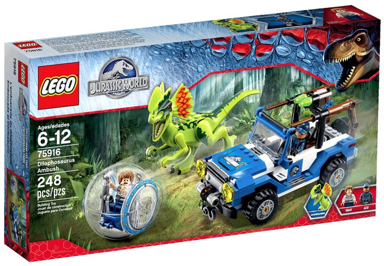 lego jurassic world truck