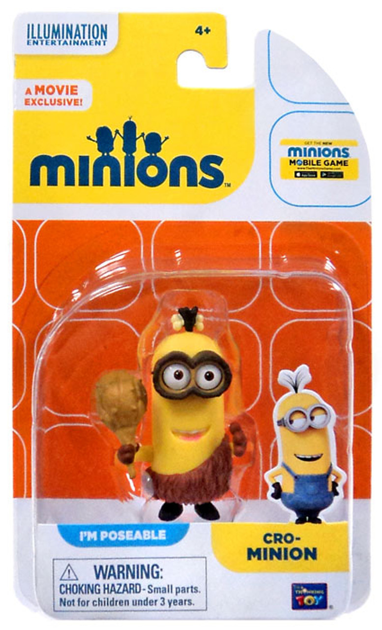 Despicable Me Minions Movie Cro Minion 2 Action Figure Think Way Toywiz - becoming a minion in roblox despicable me 3 movie