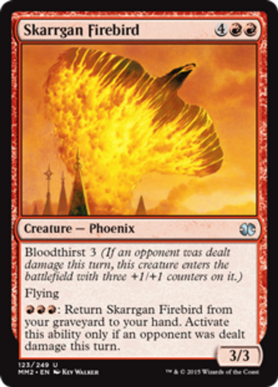 Magic The Gathering Modern Masters 2015 Single Card Uncommon Skarrgan Firebird 123 Foil Toywiz - mortal sword blood thirst roblox