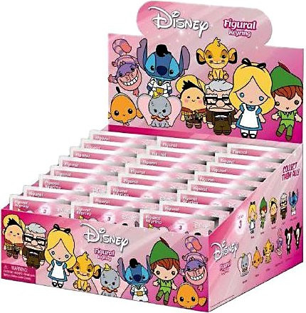 Disney 3D Figural Keyring Disney Series 3 Mystery Box 24 Packs Monogram