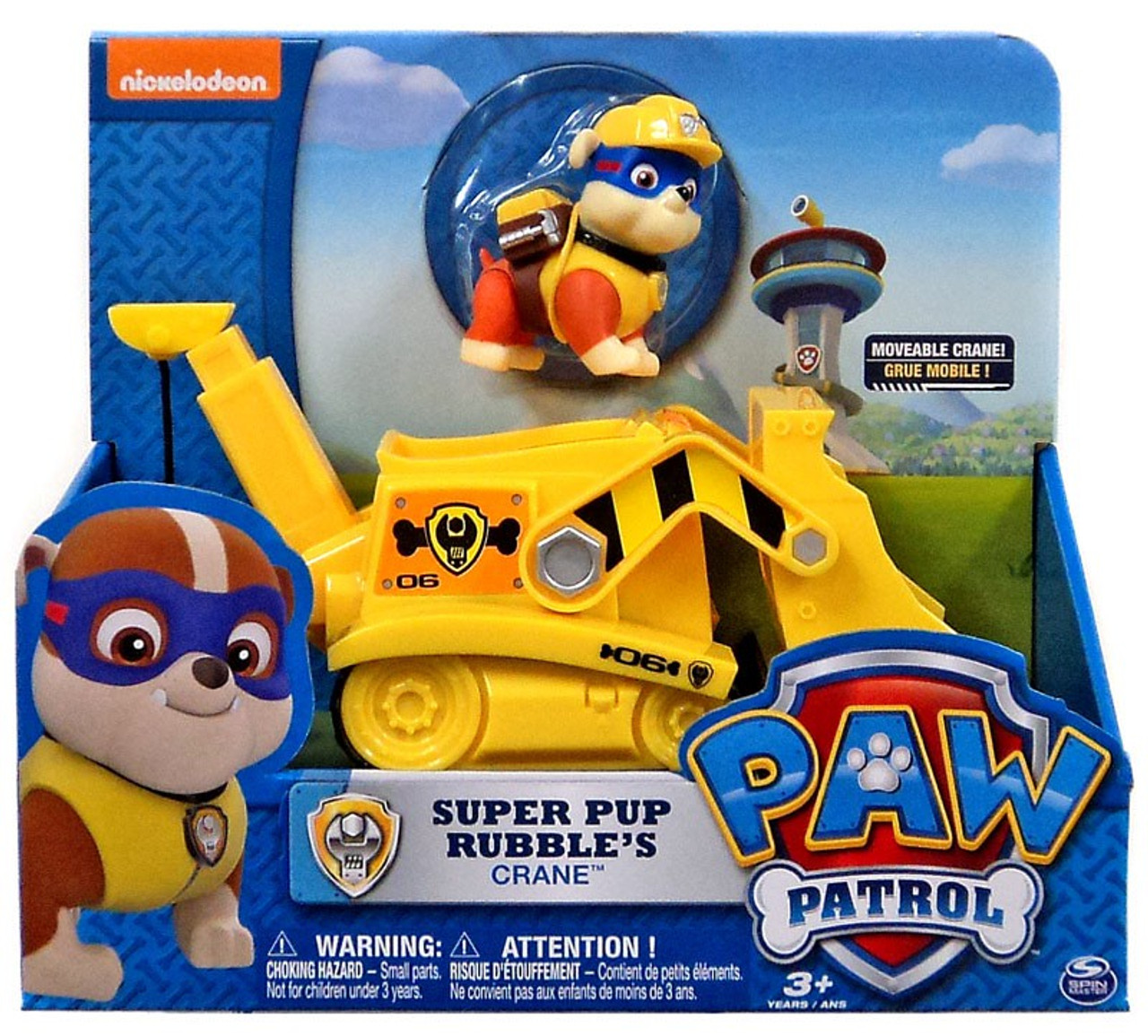 paw patrol toys rubble crane