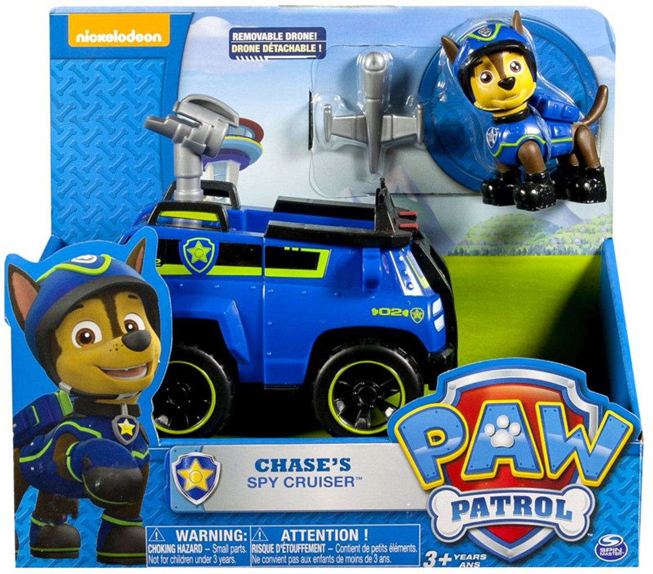 Født bronze sukker Paw Patrol Chases Spy Cruiser Spin Master - ToyWiz