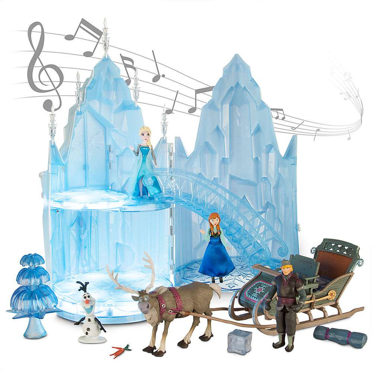 Disney Frozen Elsa Musical Ice Castle Playset 2nd Version With Sleigh Toywiz 