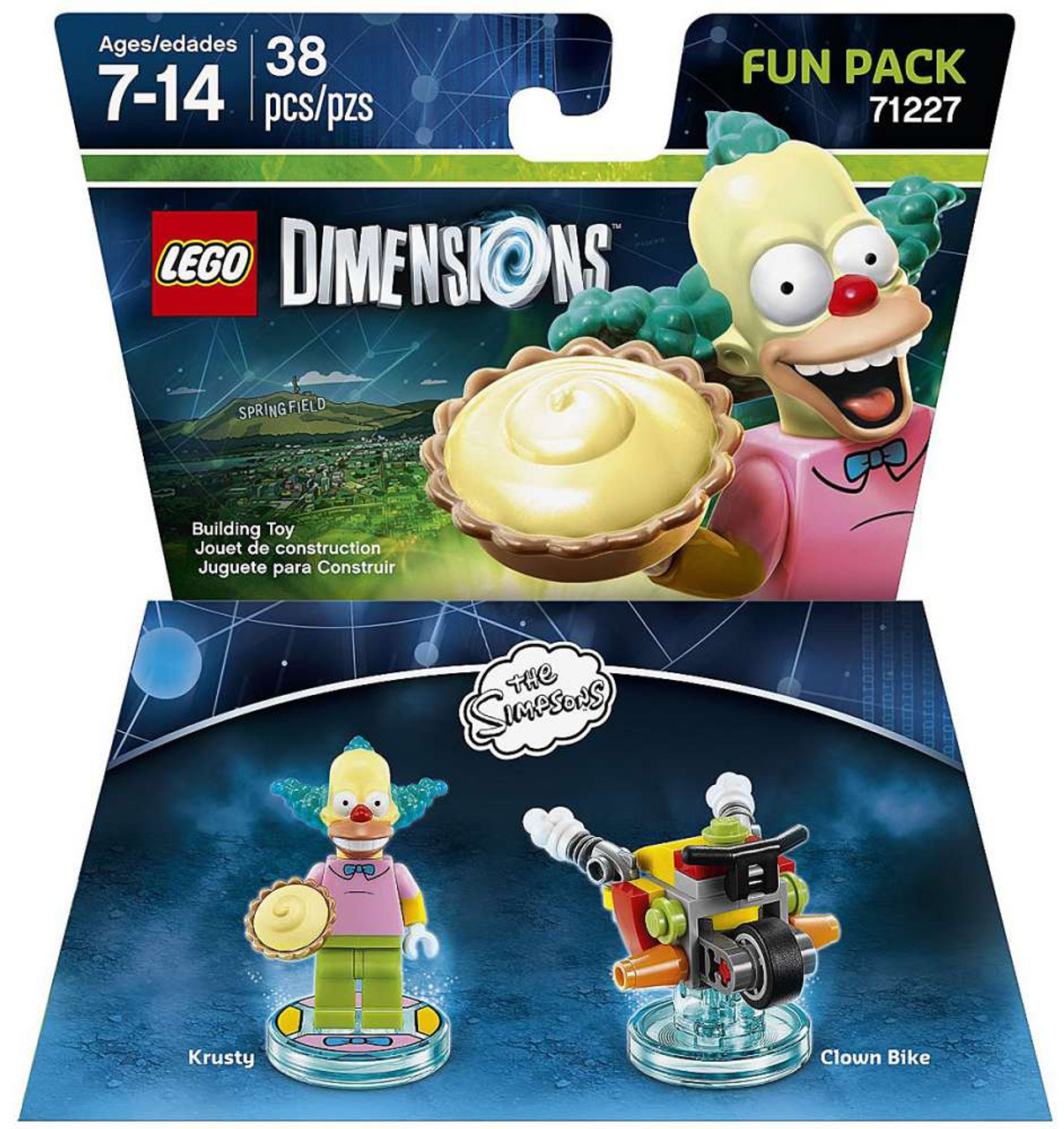 Lego Dimensions The Simpsons Krusty Clown Bike Fun Pack 71227 Toywiz - krusty the clown roblox