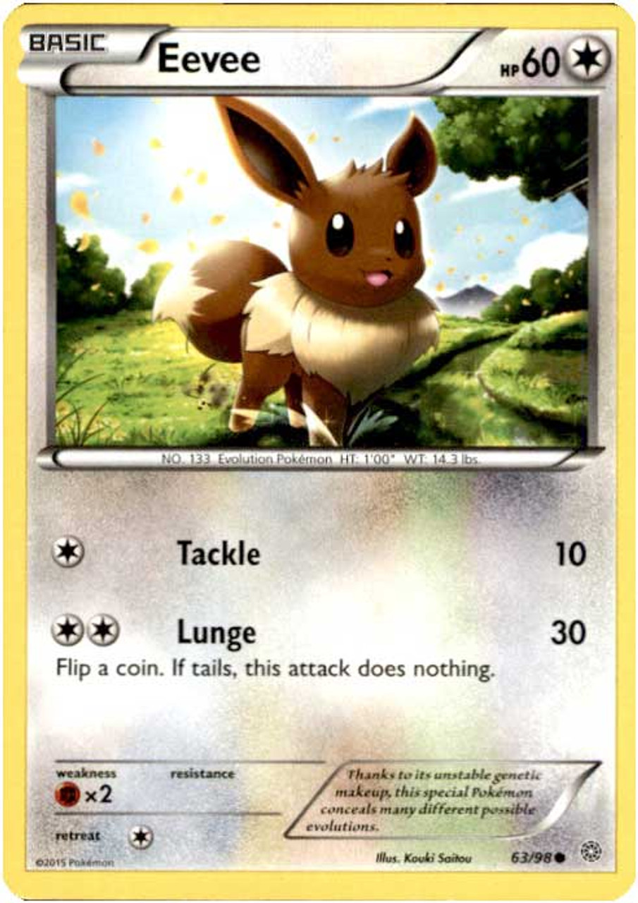 Pokemon X Y Ancient Origins Common Eevee 63