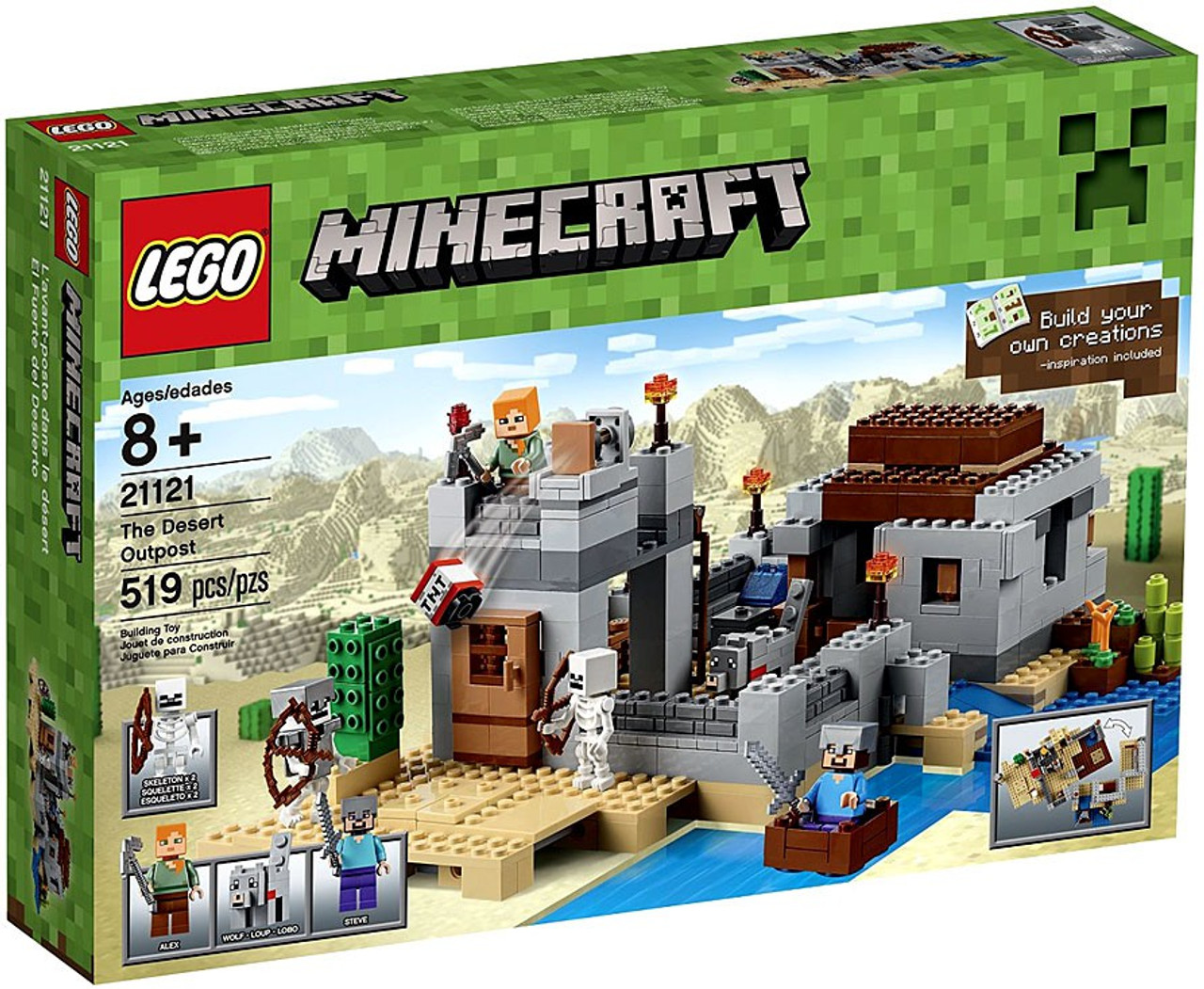 Minecraft Lego El Desierto Outpost Juegos De Construccion Lego