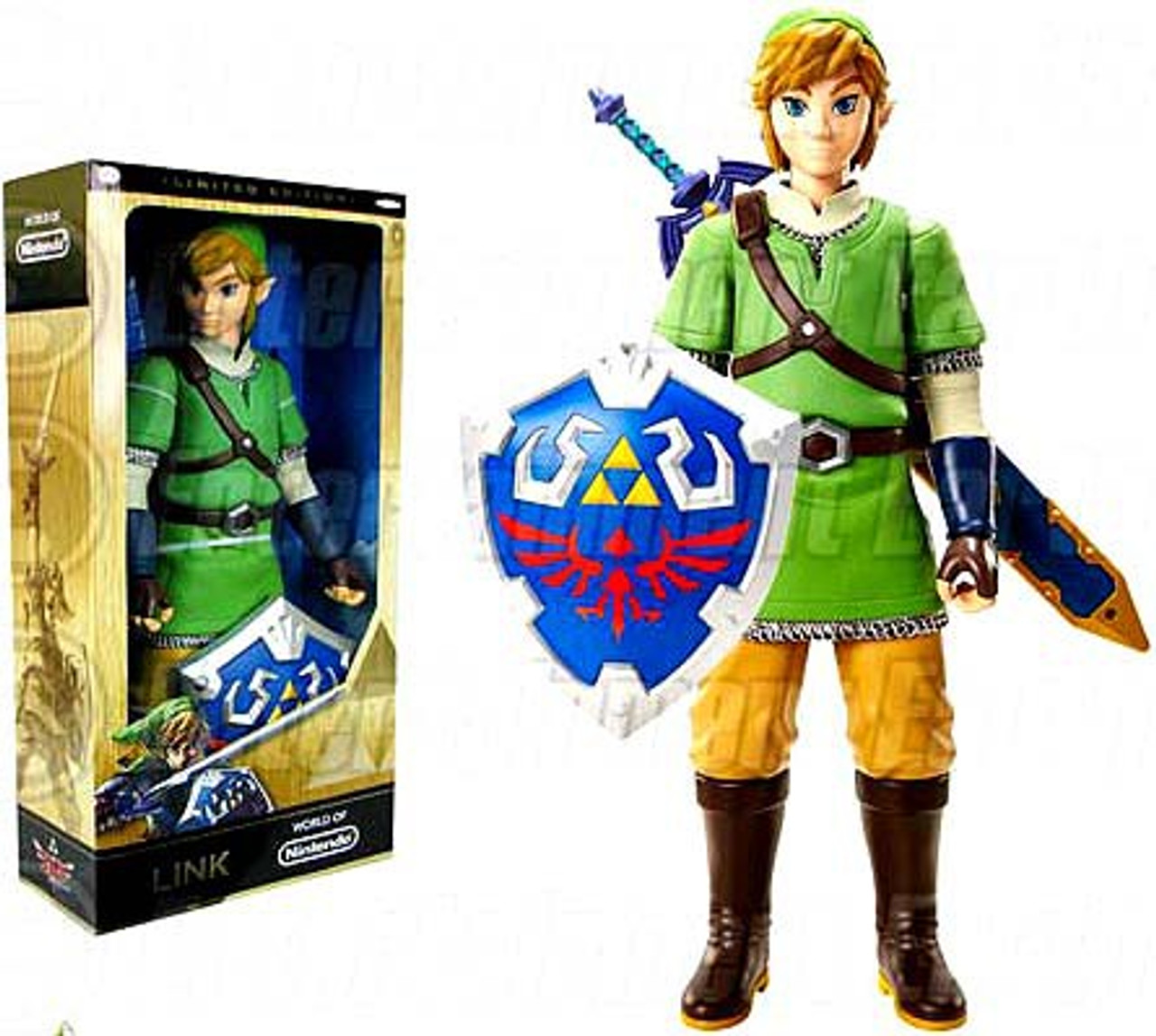 World Of Nintendo Legend Of Zelda Link Exclusive Big Deluxe Figure Skyward Sword Variant Damaged Package Mint Figures Jakks Pacific Toywiz