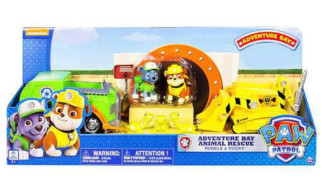 Paw Patrol Adventure Bay Animal Rescue Exclusive Playset Rubble Rocky Spin Master Toywiz - codes for animal rescue roblox 2021