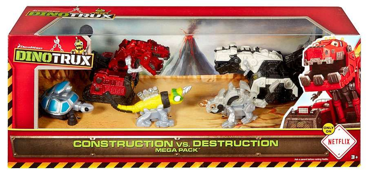 Dinotrux Construction Vs Destruction Mega Pack Exclusive Diecast Figure 5 Pack Mattel Toys Toywiz - amazoncom roblox swordburst online game pack toys games