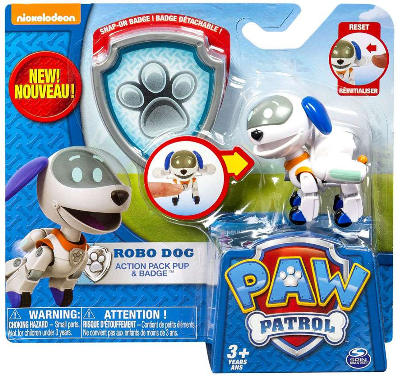Paw Patrol Action Pack Badge Robo Dog 