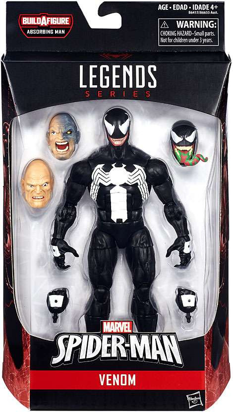 Marvel Legends Spider-Man Absorbing Man Series Venom 6 Action