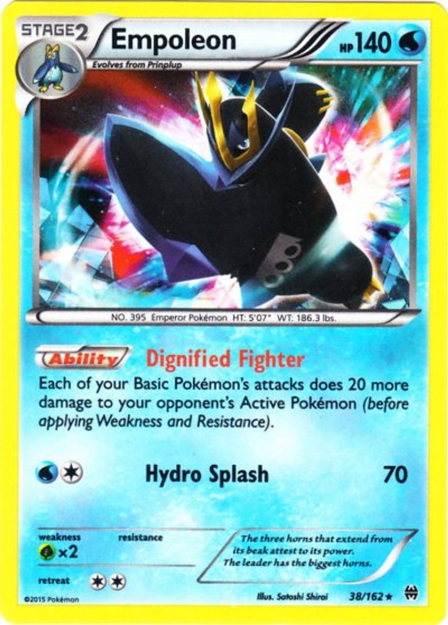 Pokemon X Y Breakthrough Single Card Rare Holo Empoleon 38 Toywiz - pokemon y tiny yveltal music roblox