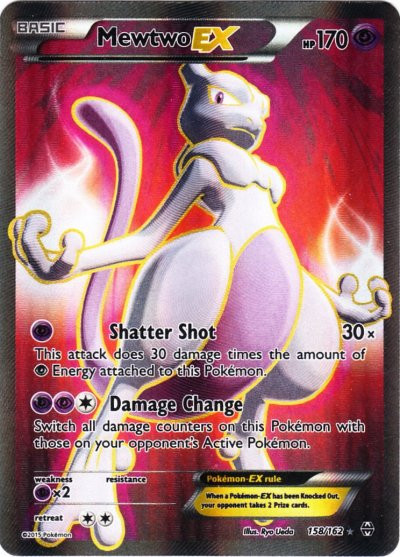 Pokemon X Y Breakthrough Single Card Ultra Rare Full Art Mewtwo Ex 158 Toywiz