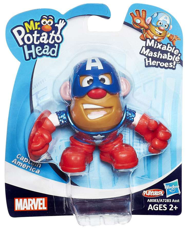 Marvel Playskool Mixable, Mashable Heroes Captain America Mini Mr