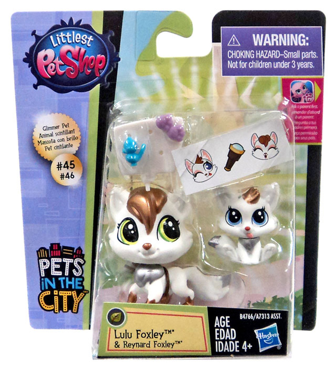 littlest-pet-shop-pets-in-the-city-lulu-reynard-foxley-glimmer-pet-hasbro-toys-toywiz