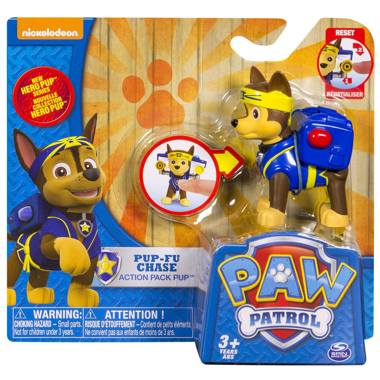 paw patrol action pack pups figure set chase