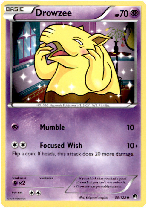 Pokemon X Y Breakpoint Single Card Common Drowzee 50 Toywiz