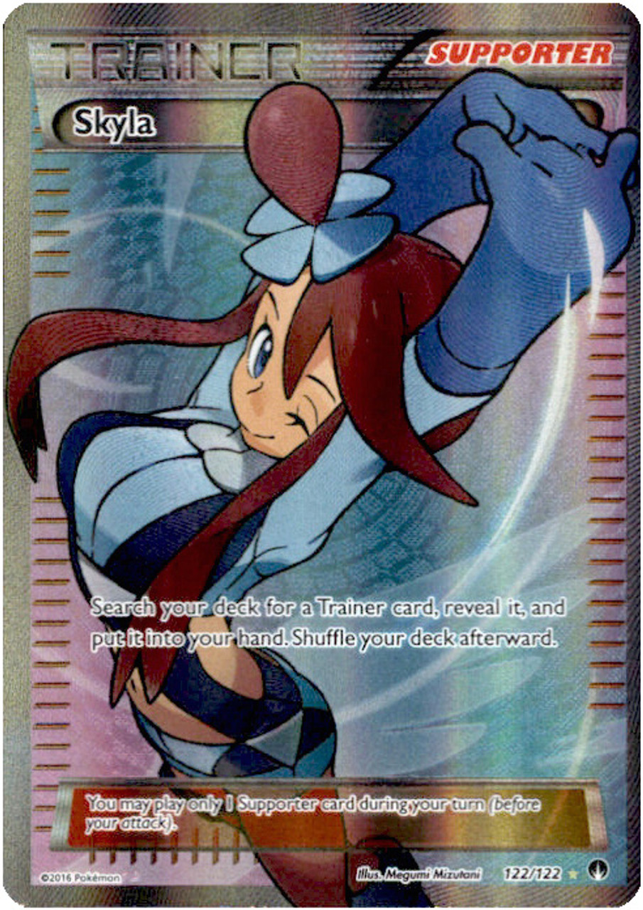 Near Mint Ultra Rare Pokemon Card Skyla Full Art 122//122 Breakpoint.