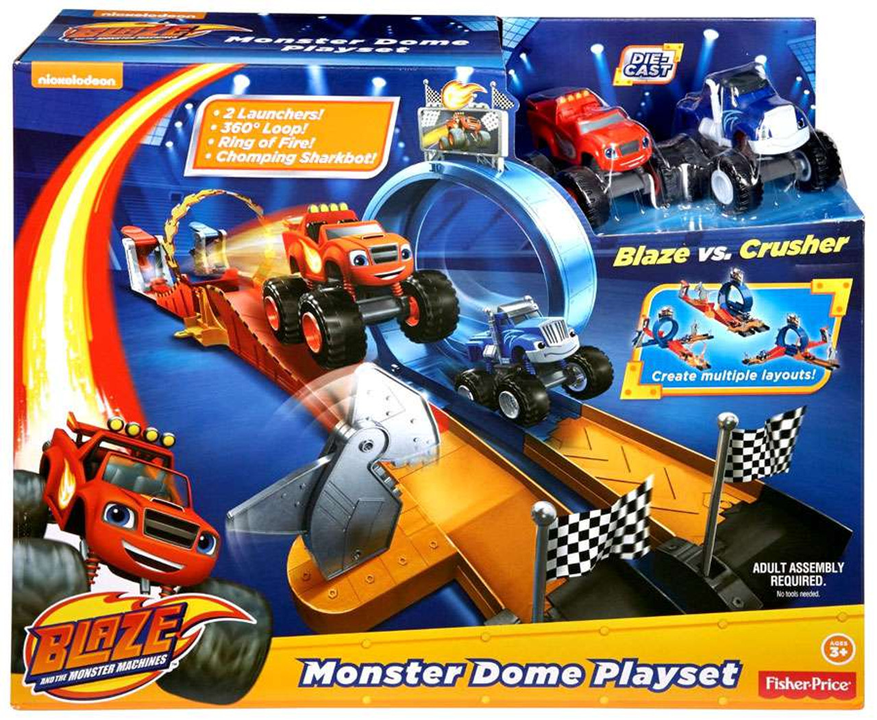 fisher price blaze and the monster machines playset