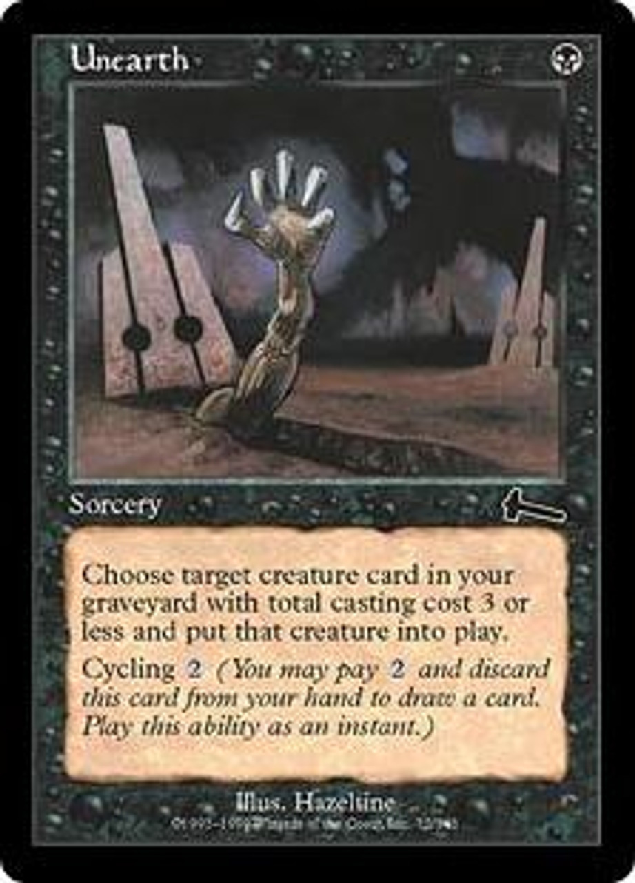 Magic The Gathering Urzas Legacy Single Card Common Unearth 72 Foil Moderately Played ToyWiz