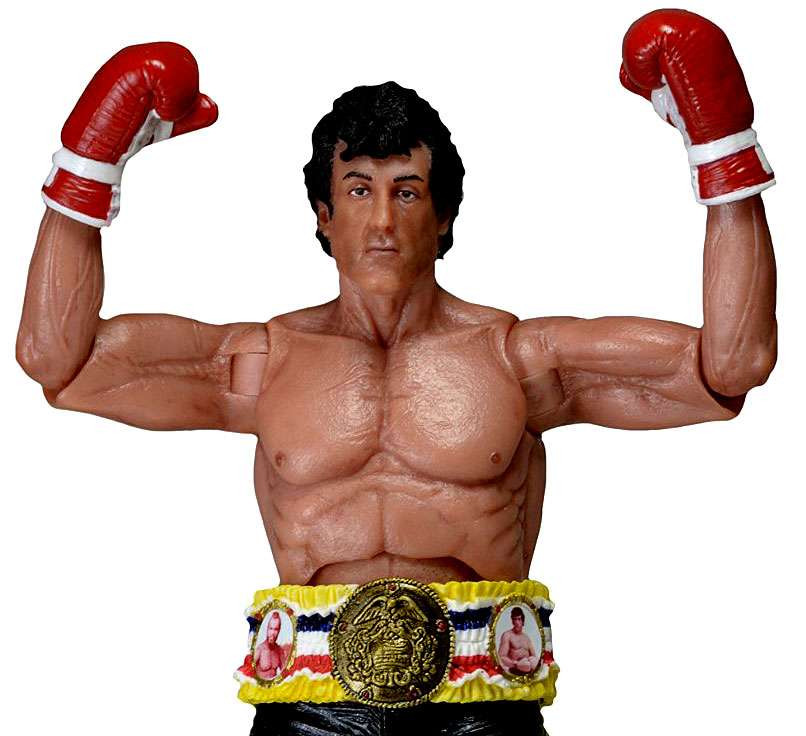 NECA Rocky III Rocky 40th Anniversary Series 1 Rocky Balboa Black