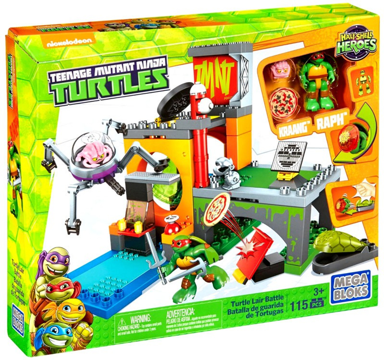 Mega Bloks Teenage Mutant Ninja Turtles Half Shell Heroes Turtle Lair