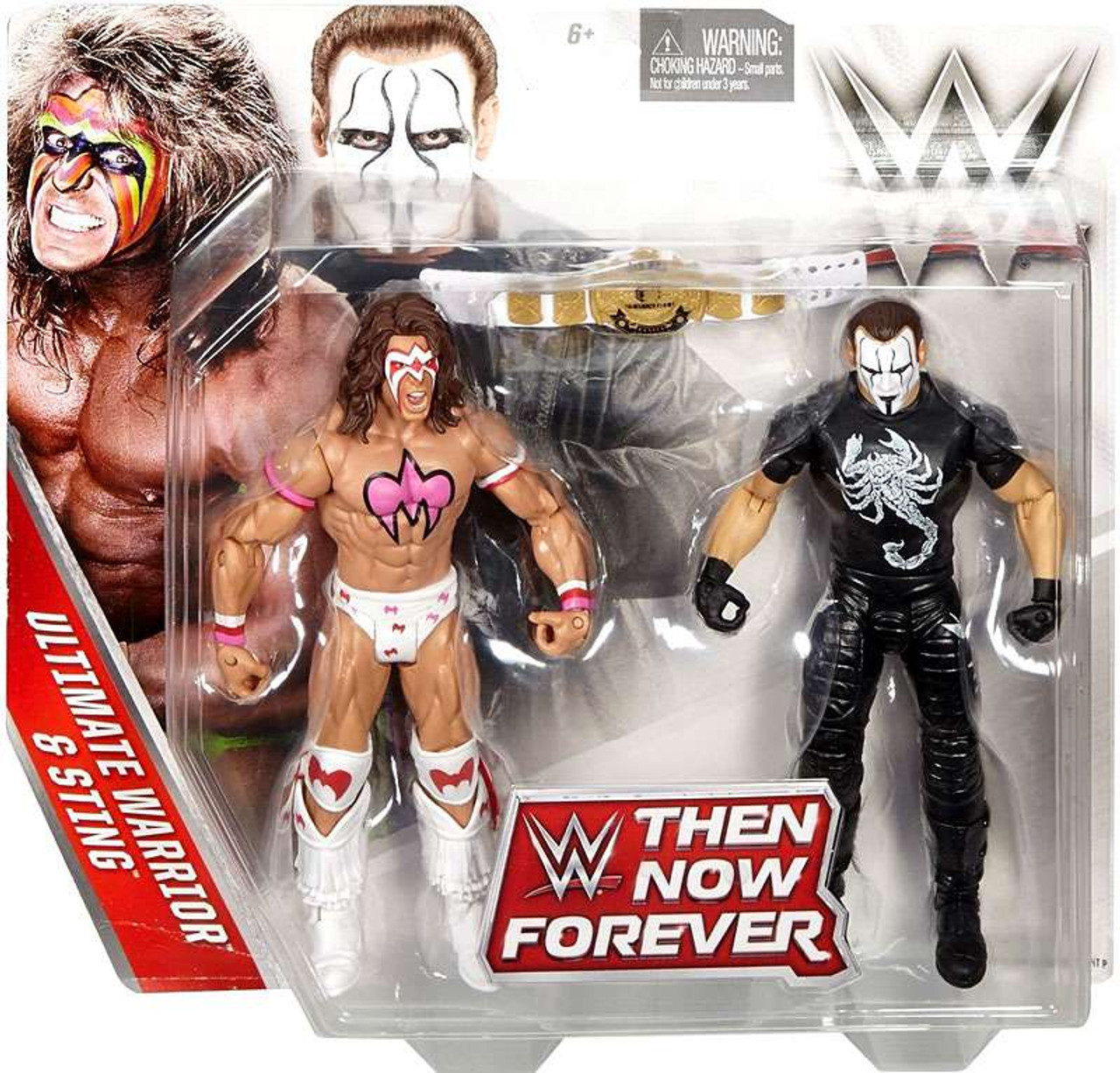 Wwe Wrestling Battle Pack Then Now Forever Ultimate Warrior Sting Exclusive Action Figure 2 Pack Mattel Toys Toywiz - ultimate warrior roblox