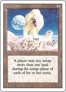 Magic The Gathering Revised Single Card Rare Winter Orb Moderately