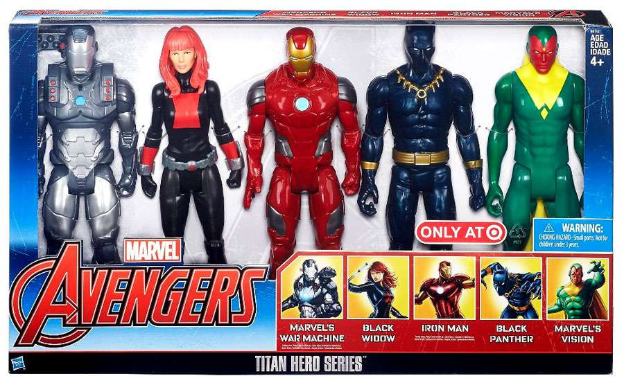 Marvel Avengers Titan Hero Series War Machine Black Widow