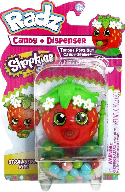 Shopkins Radz Strawberry Kiss Candy Dispenser Moose Toys ToyWiz