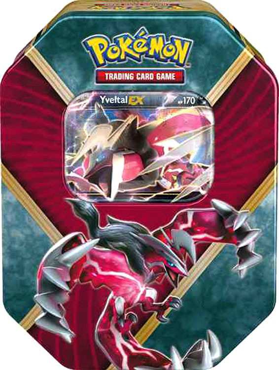 Pokemon Trading Card Game 2016 Shiny Kalos Yveltal EX Tin Set Pokemon