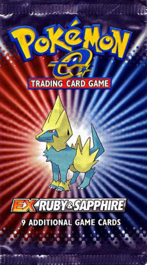 ruby sapphire booster box Spanish Ex & Pack card deck of Pok mon cards to play Pokemon EX Ruby & Sapphire