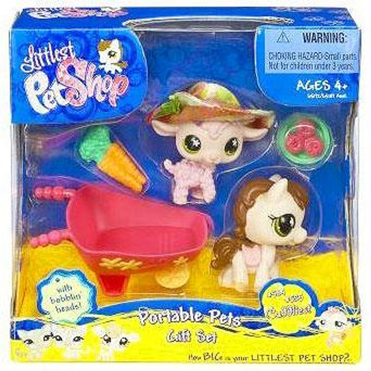 Littlest Pet Shop Cuddliest Pink Sheep Horse Portable Gift Set Hasbro Toys Toywiz - pink sheep roblox horror games