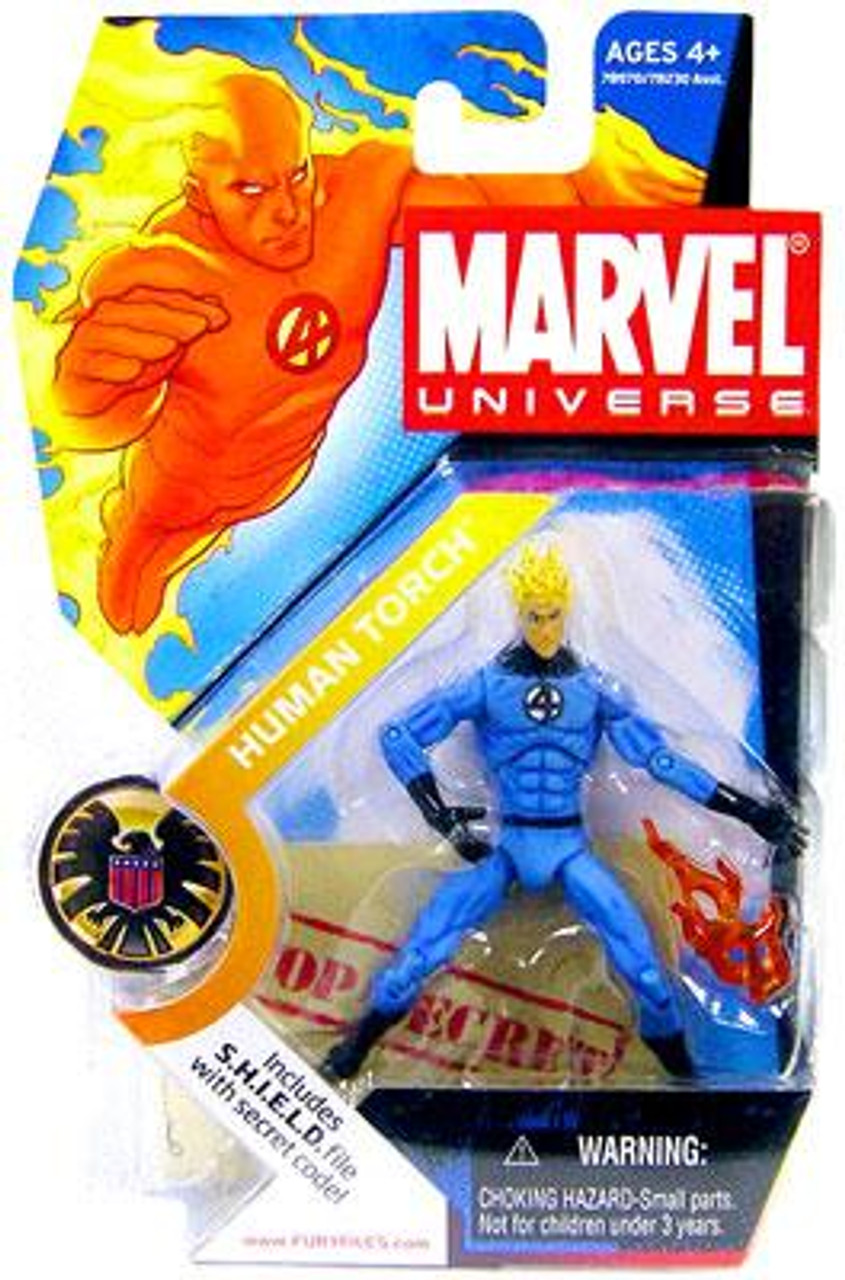 Marvel Universe Series 1 Human Torch 3 75 Action Figure 7 Light Blue Outfit Hasbro Toys Toywiz - sinister f roblox outfits