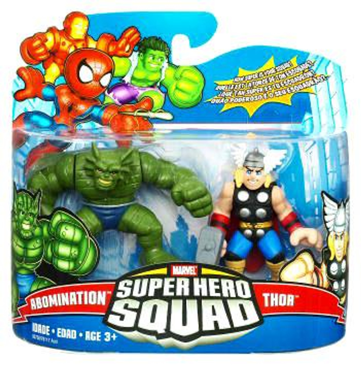 Marvel Super Hero Squad Series 17 Thor Abomination 3 Mini Figure 2 Pack Hasbro Toys Toywiz - marvelsuper hero squad online roblox