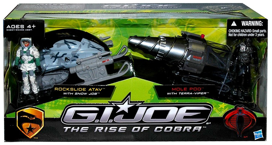 GI Joe The Rise of Cobra Rockslide ATAV Mole Pod Exclusive 3.75 Action