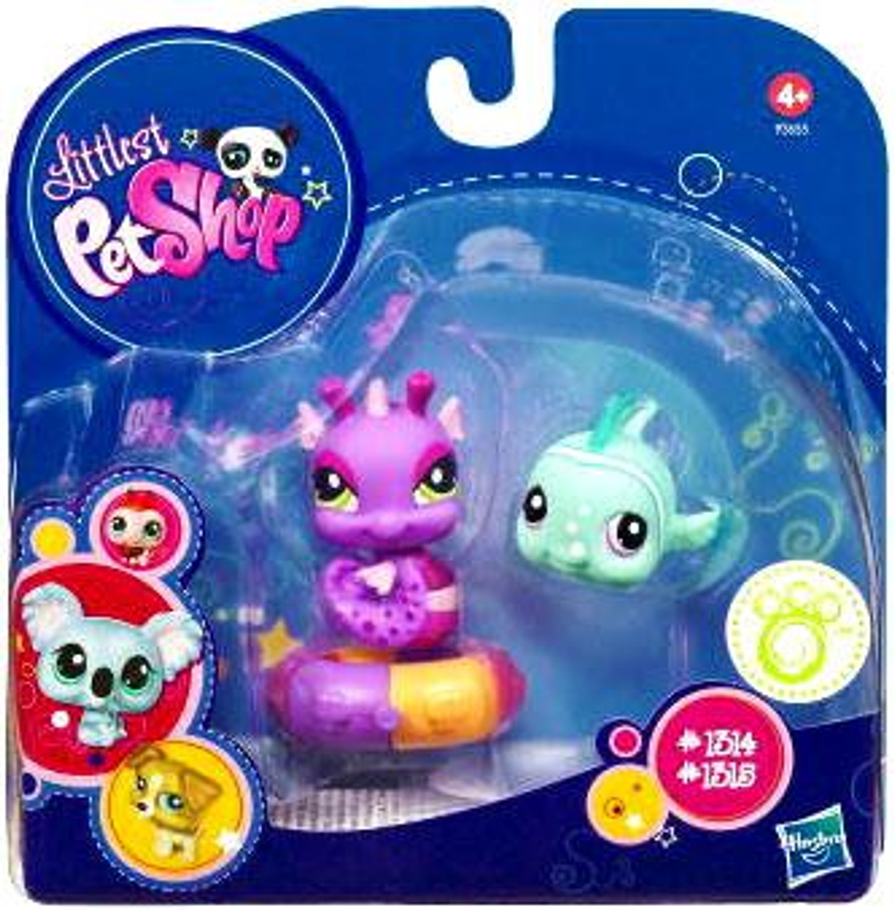 Littlest Pet Shop 2010 Assortment A Series 1 Seahorse Clown Fish Figure