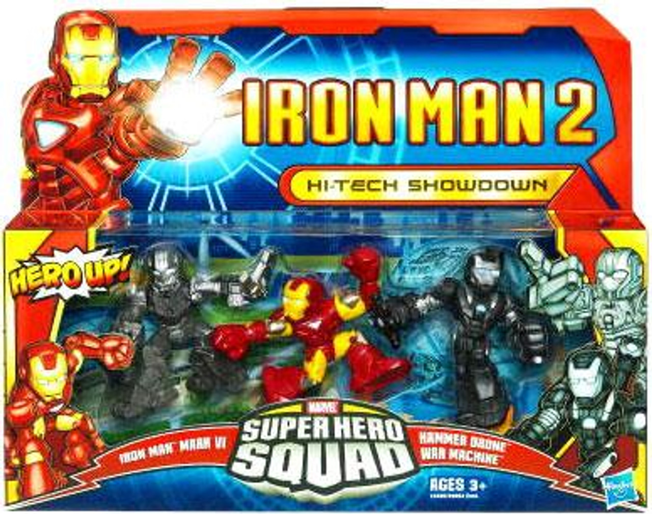 Iron Man 2 Superhero Squad Hi Tech Showdown Action Figure 3 Pack
