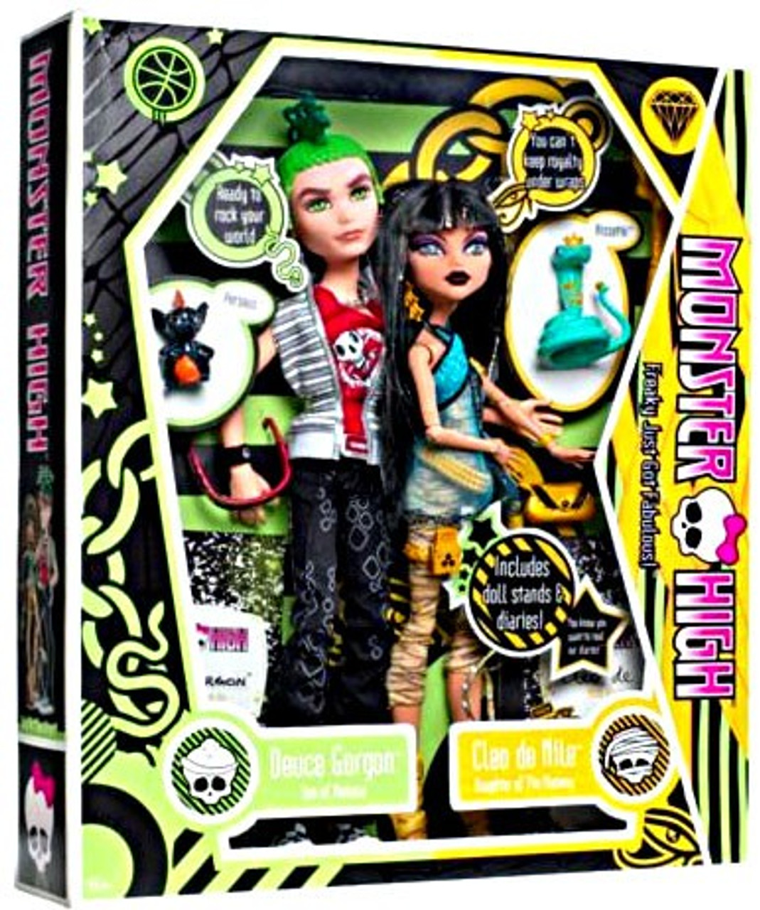 monster high cleo de nile and deuce gorgon