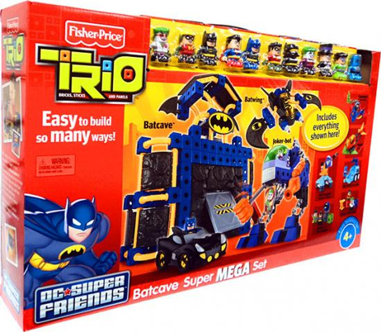 Fisher Price DC Trio DC Super Friends Batcave Super Mega Set ToyWiz